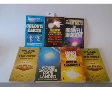 7 Books 'The incident at Exeter' - John G. Fuller, 'The Roswell incident' - Charles Berlitz, 'We are not the First' - Andrew 