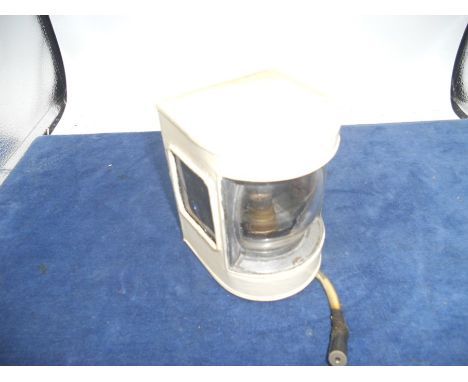 Vintage Ship Light painted and electrified 