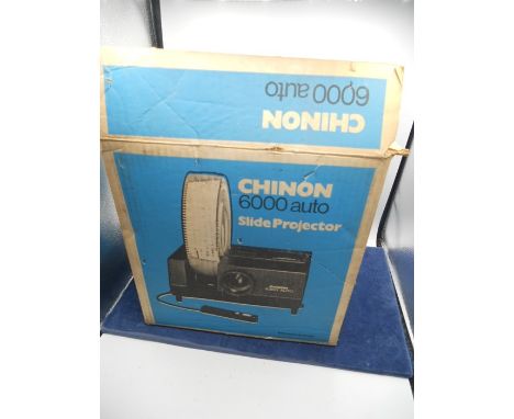 Chinon 6000 Auto Slide Projector ( sold as collectors / display item )