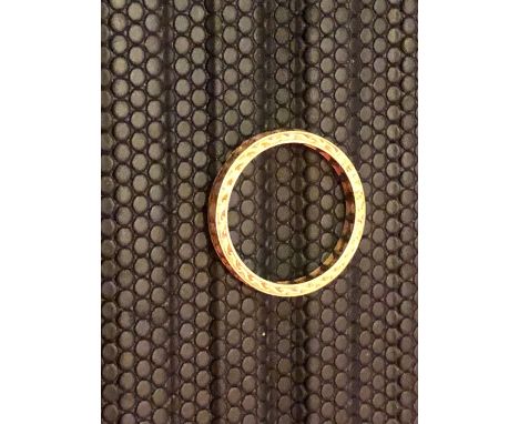 18ct Eternity Ring 2.5 grams total weight