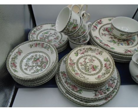 Quanity of Indian Tree , 7 plates 10 inch , 2 x 8 1/2 inch , 2 x 8 inch , 6 x 7 inch , 6 bowls 6 inch , 8 saucers approx 5 1/