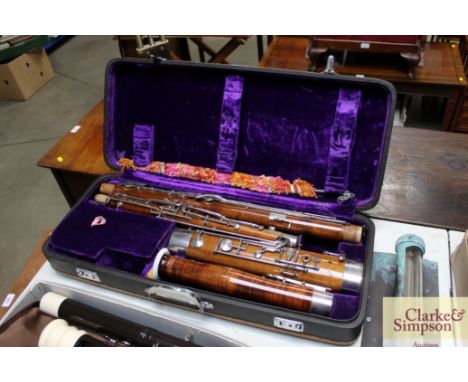 A Lark Bassoon in fitted case