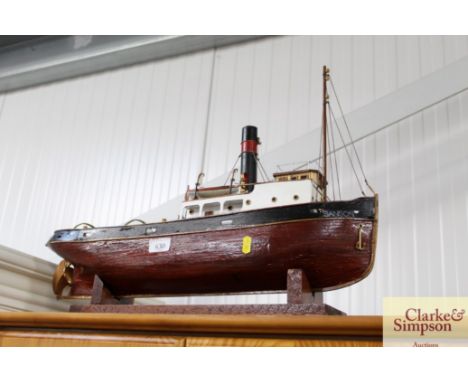 A model tug boat (scale 1:50)