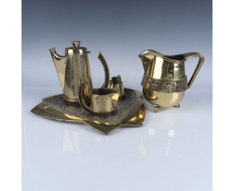 The Taxco handcrafted and polished set blends traditional materials with modern, abstract artistry and bold design, and inclu