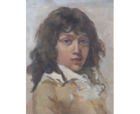  "Oil on wood "portrait Louis-Leopold Boilly fils" - Sizes: avec cadre L: 440mm ; H: 520mm hors cadre L: 250mm ; H: 330mm - W
