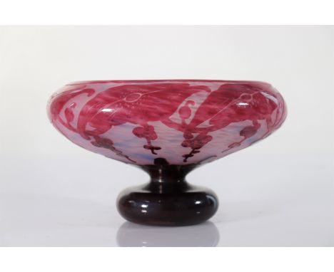  French Glass Art Deco Cup - Sizes: H 130mm D 230mm - Weight (K): 1,45kg - Condition: at first glance - good condition - no r