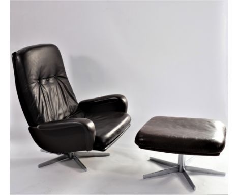  "4 DE SEDE model s 231 leather seats (known to James Bond "On His Majesty's Secret Service") with 2 Ottomans - circa 1960" -