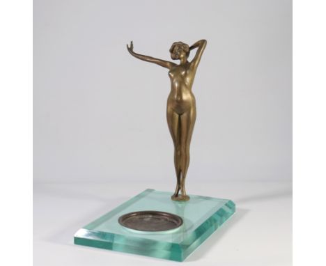  "Art Nouveau bronze sculpture "the awakening" - Sizes: H: 360 mm L: 320 mm - Weight (K): 7,1kg - Condition: at first glance 