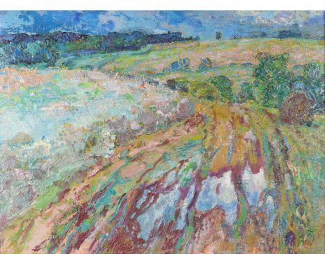  "Viktor TEMPLIN (1920-1994) Russia oil on panel "landscape" - Sizes: H 590mm L 730mm - Weight (K): 2kg - Condition: at first