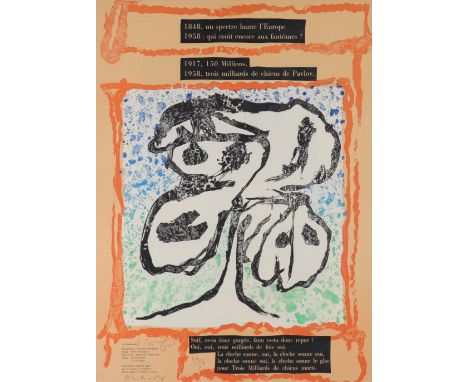  Pierre ALECHINSKY (1927) lithograph A Mayakovsky - Sizes: H =730mm L =535 - Weight (K): 3,2kg - Condition: at first glance -