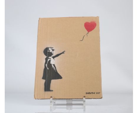  "Banksy "Dismaland" Spray paint stencil on cardboard Delivered with the entrance ticket and the map of Dismaland Park" - Siz