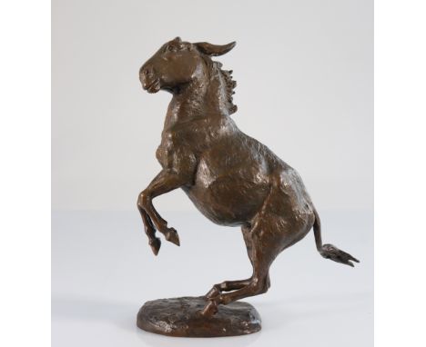  Jacques FROMENT-MEURICE (1864-1948) bronze A breeding donkey - Sizes: H 340 mm L 260mm - Weight (K): 4,225kg - Condition: at