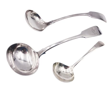 1930's silver Old English pattern sauce ladle, hallmarked Cooper Brothers &amp; Sons Ltd, Sheffield 1939, L11cm, together wit