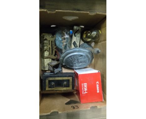 ASSORTED ITEMS INCLUDING CANON CAMERA CASE