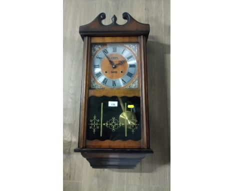 ACCTIM 31 DATE WALL CLOCK - KEY & PENDULUM