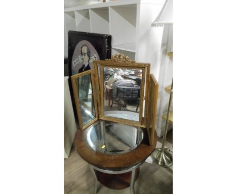 VINTAGE TRIPLE DRESSING TABLE MIRROR