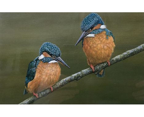 Robert E Fuller (British 1972-): Kingfishers, limited edition print signed and numbered 51/850 in pencil, 15cm x 23cm