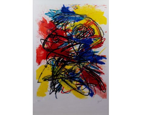 Karel Appel (1921-2006) Lithograph 29/150. Signed in pencil. Lithografie 29/150. Gesigneerd in potlood. 92.5 x 60.5 cm