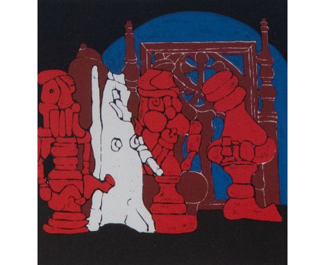 Vic Gentils (1919-1997) Lithograph 71/80. Signed and dated '69. Lithografie 71/80. Gesigneerd en gedateerd '69. 24 x 23 cm