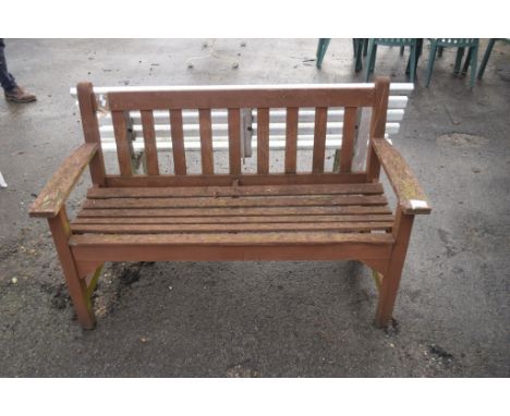 WOODEN GARDEN BENCH 129CM WIDE&nbsp;