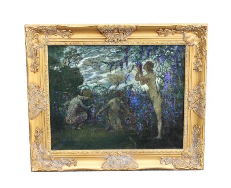 Henry Mortikar (Mortecai) Rosenberg (1858 - 1947) Signed and dated lower left. Oil on Canvas. Comes with a book on the artist
