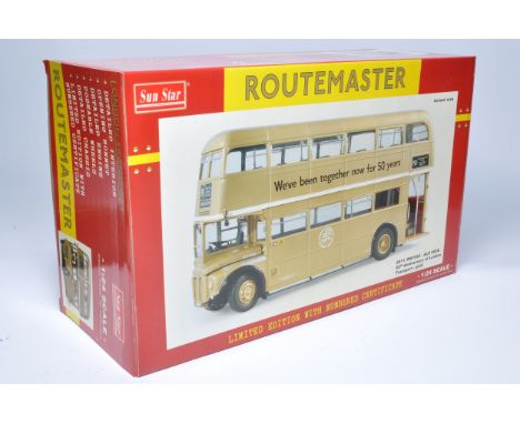 Sunstar 1/24 diecast model bus issue comprising No. 2911 London Transport Routemaster 50th Anniversary of London Transport - 