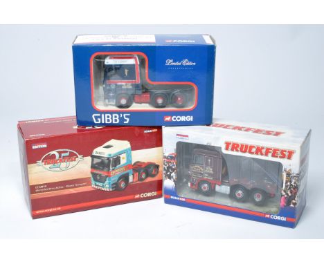 Corgi 1/50 diecast model truck issues x 3 comprising liveries of Adams, Olivers and Gibbs. As shown but look good to very goo