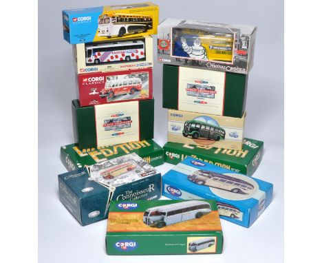 Corgi diecast model bus issues comprising Eleven mostly 1/50 'Classic' series releases in addition to some limited edition 1/