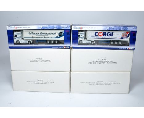 Corgi 1/64 diecast model truck issues comprising Six various commercial releases relating to Limited Edition Collector Club E