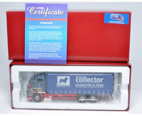 Corgi 1/50 diecast model truck issue comprising No. CC13526/A Volvo Rigid 25 Years Corgi Collector Club. Limited Edition of 2