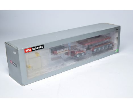 WSI 1/50 diecast model truck issue comprising Nooteboom Low Loader Trailer. Part of Bennett Set, missing tractor unit, traile