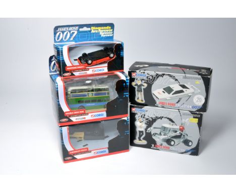 Assorted Corgi Diecast James Bond 007 model vehicles. Displayed. As shown. 