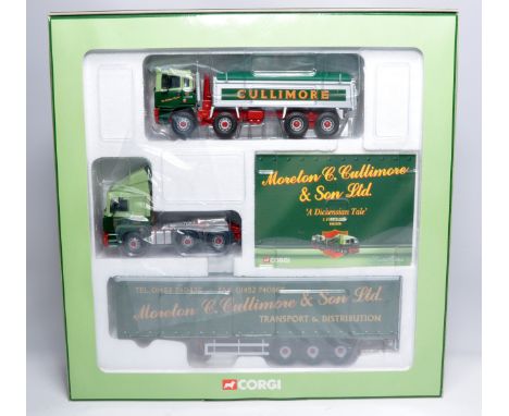 Corgi 1/50 diecast model truck issue comprising No. CC99154 2 PC Moreton Cullimore Set. Excellent in original box. 