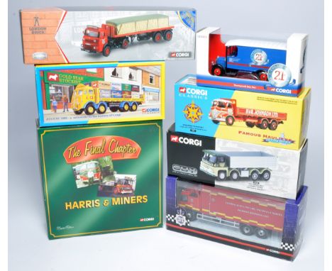 Corgi diecast model truck issues comprising Six various commercial releases relating to various themes as shown, mostly vinta