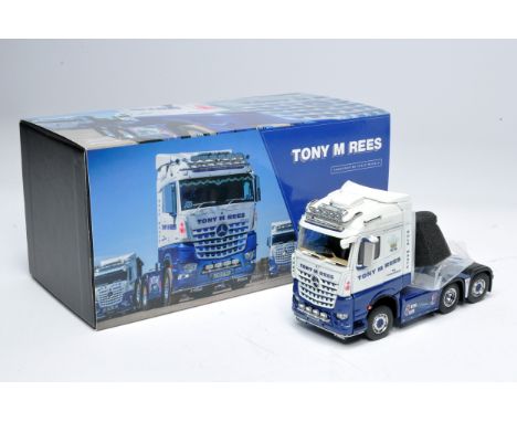 IMC 1/50 diecast model truck issue comprising Mercedes Benz Arocs in the livery of Tony M Rees.. Appears excellent with no ob