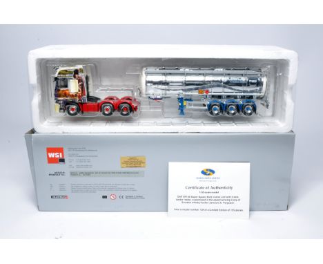 WSI 1/50 diecast model truck issue comprising DAF XF105 Tanker Trailer in the livery of James Ferguson. Limited Edition of 15