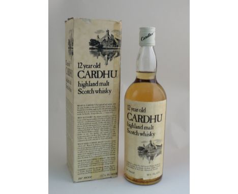 Cardhu 12 year old highland malt Scotch whisky, boxed, 