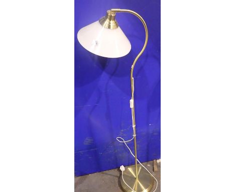 Brass standard lamp. Not available for in-house P&amp;P 