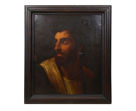 late 18th / early 19th Century Italian School'A study of an old master', oil on canvas, framed within frame 43.5 x 51.5cm, ov