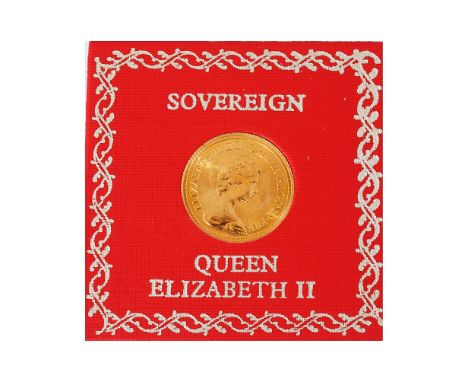 An Elizabeth II gold  full sovereign, 1981diameter 22mm., weight approx. 7.9gCondition: Good uncirculated. Outer plastic case