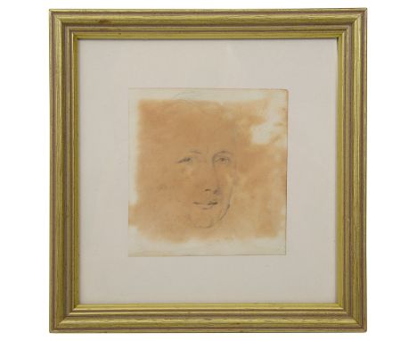 Attributed James Leakey (British 1775-1865)'A self-portrait of James Leakey', pencil on paper, laid on card, accompanied with