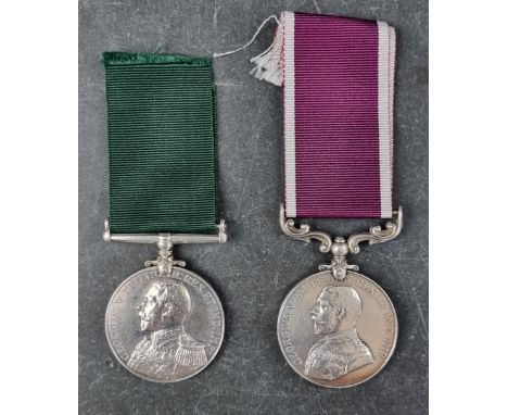 Medals: a George V Royal Naval Reserve Long Service and Good Conduct Medal 1909-57, to: 134 E.D, J. McMillan, C.E.R.A.R N.R.;