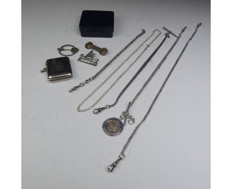 An Iona silver Brooch, by Ian MacCormick, of typical Celtic design, marked on the reverse 'IMC Iona Silver Scotland', 4.5cm l