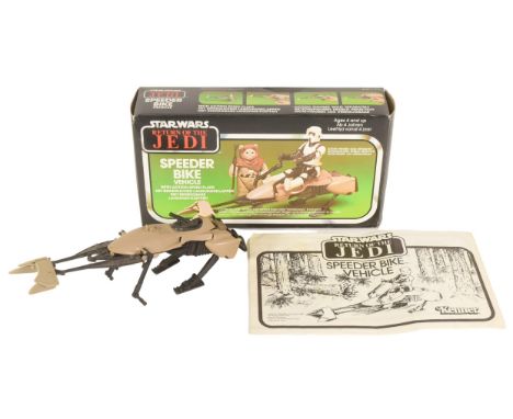 Star Wars - an original vintage Clipper made action figure playset ' Speeder Bike Vehicle '. 100% complete, including the fro