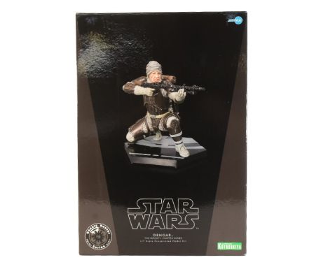 Star Wars - ArtFX - 2007 ArtFX made Japanese import 1/7 scale pre-painted model kit of Dengar from the Bounty Hunter Series. 