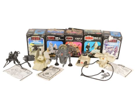 Star Wars - a collection of x5 original vintage Kenner / Palitoy made boxed minirig action figure playsets. Includes: Vehicle
