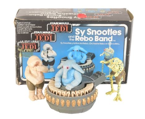 Star Wars – Stephen Merchant’s collection - original vintage 1983 Palitoy made tri-logo action figure set ' Sy Snootles and t