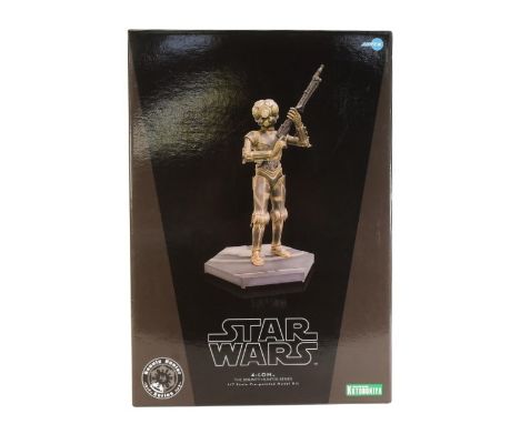 Star Wars - ArtFX - 2008 ArtFX made Japanese import 1/7 scale pre-painted model kit of 4-LOM from the Bounty Hunter Series. H