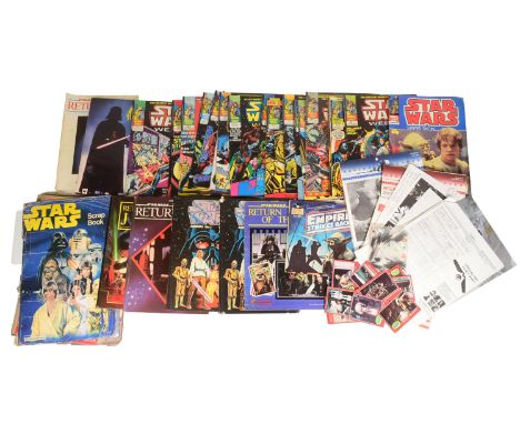 Star Wars - a collection of original vintage 1970s / 1980s ephemera, paperwork and other items. Includes: a 'Darth Vader' aut