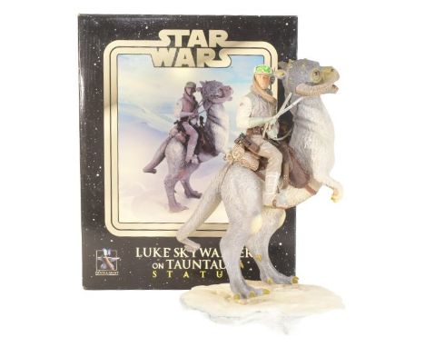 Star Wars - Gentle Giant - 2006 Gentle Giant made 'Luke Skywalker On Tauntaun Statue' figurine from The Empire Strikes Back. 